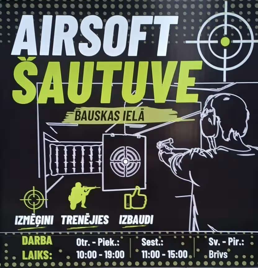 ForAirsoft veikala izkārtne Bauskas ielā 63